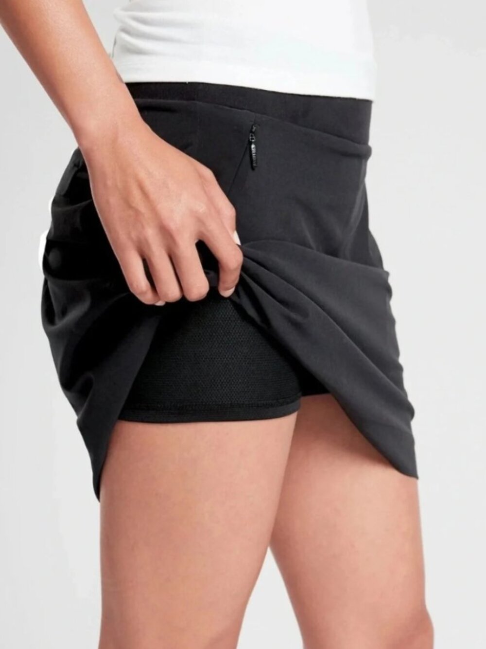 Athleta Soho Skort Black Minimalist Casual Golf/Sports Skirt - Picture 2 of 12